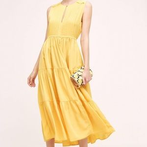 Yellow Tiered Dress